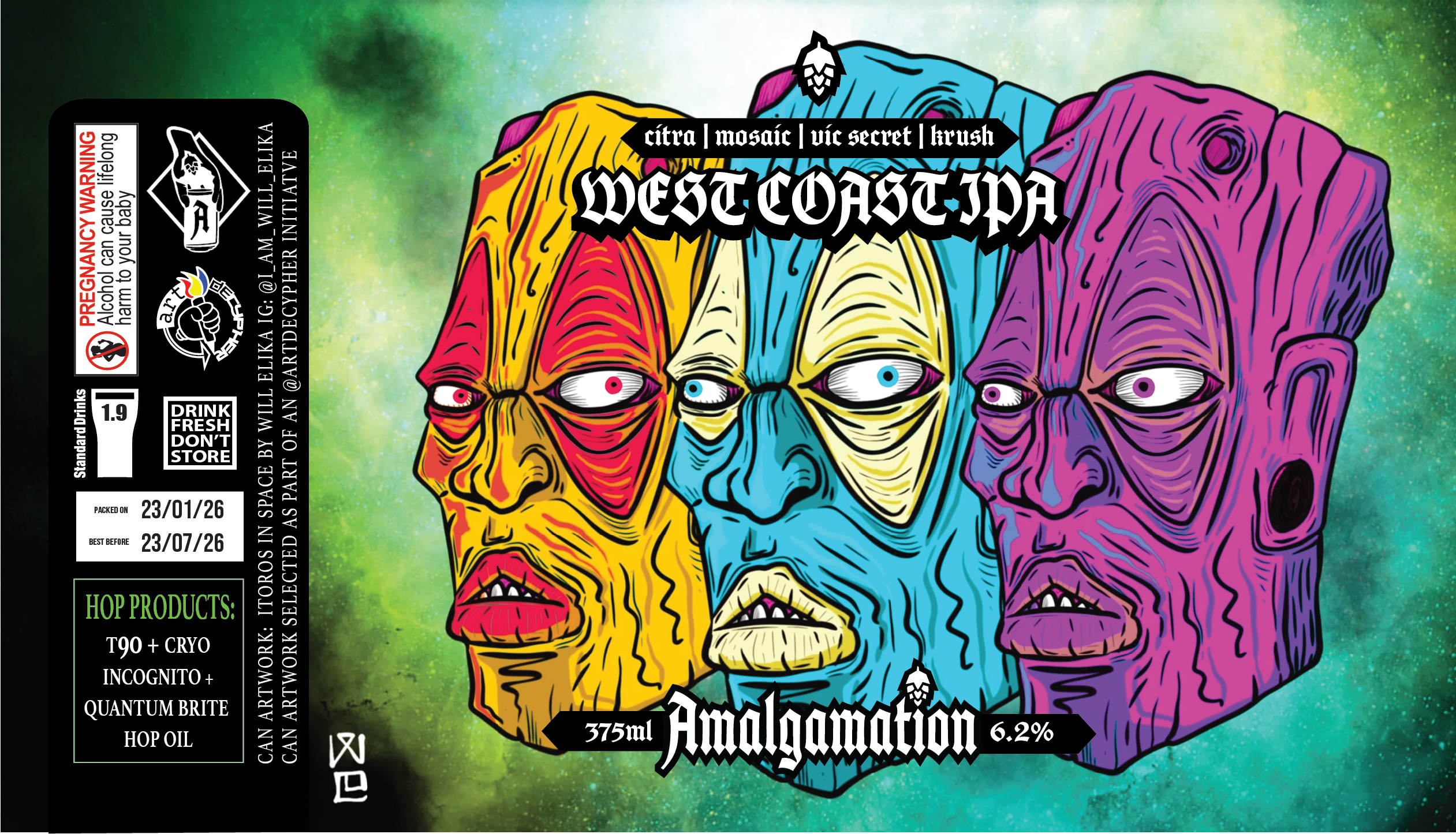 4 pack of West Coast IPA 6.2%